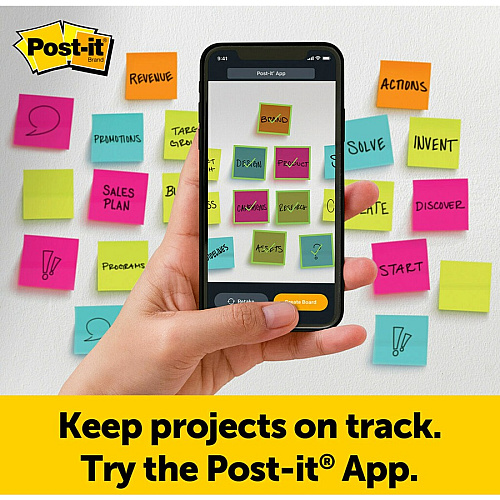 Post-it&reg; Easel Pad 30 Sheets - Ruled Front Ruling x 25" Width x 30" Length - Self-stick, Resist Bleed-through, Handle, Sturdy Backcard, Universal Slot, Repositionable, Adhesive Backing - 6 / Carton (561WLVAD6PK)