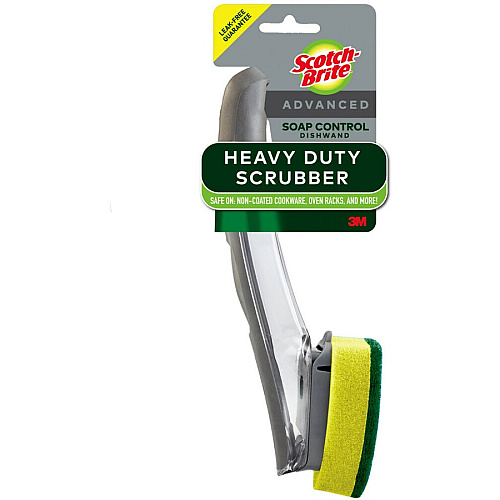 Scotch-Brite Advanced Heavy Duty Dishwand 1 Each - Fiber - Green (651U4)