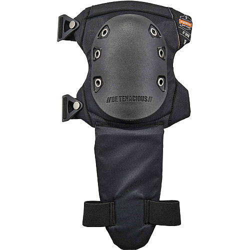 Ergodyne ProFlex 340 Cap Slip-Resistant Knee Pads with Shin Guard Black - Rubber, 840D Nylon, Nitrile Butadiene Rubber (NBR) Foam - 2 / Pair (18340)