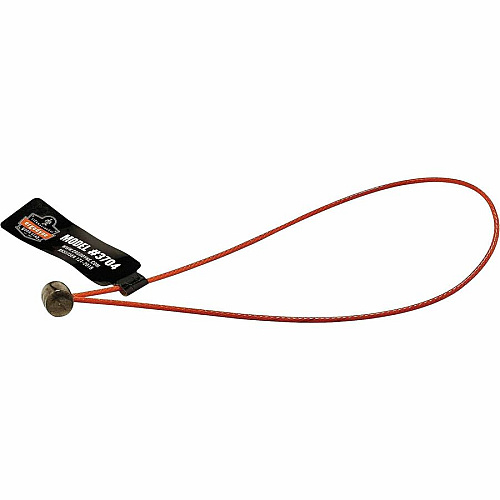 Ergodyne 3704 Wire Tool Attachment - Loop Tool Tail? - 2lbs (6-Pack) 0.1" Height x 4.8" Width - Orange - Stainless Steel, Polyurethane - 6 / Pack (19707)