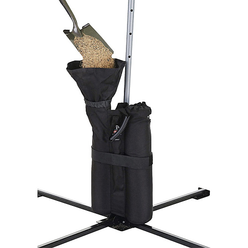 Ergodyne 6094 One Size Tent Weight Bags 40 lb Capacity - 7" Length x 10" Width - Black - Polyurethane, Polyester - Tent - 2 / Pack (12994)