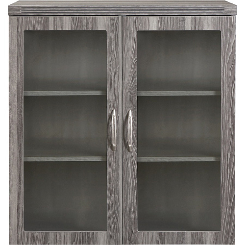 Safco Aberdeen Series Glass Display Cabinet Rectangle - 37.4" Height x 17.9" Width0.7" Thickness Door, 36.8" Height x 34.6" Width x 16.5" Depth Interior Cabinet, 10.4" Height x 34.6" Width x 16.5" Depth Shelf, 39.3" Height x 36" Width x 18" Dept (AGDCLGS)