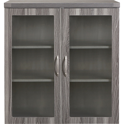 Safco Aberdeen Series Glass Display Cabinet Rectangle - 37.4" Height x 17.9" Width0.7" Thickness Door, 36.8" Height x 34.6" Width x 16.5" Depth Interior Cabinet, 10.4" Height x 34.6" Width x 16.5" Depth Shelf, 39.3" Height x 36" Width x 18" Dept (AGDCLGS)