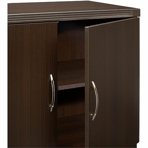Safco Aberdeen Series Storage Cabinet 26.1" Height x 14.9" Width0.7" Thickness Door, 24.7" Height x 34.6" Width x 16.7" Depth Interior Cabinet, 29.5" Height x 36" Width x 18" Depth Cabinet - 2 Door(s) - 1 Shelve(s) - Material: Medium Density Fibe (ASCLDC)