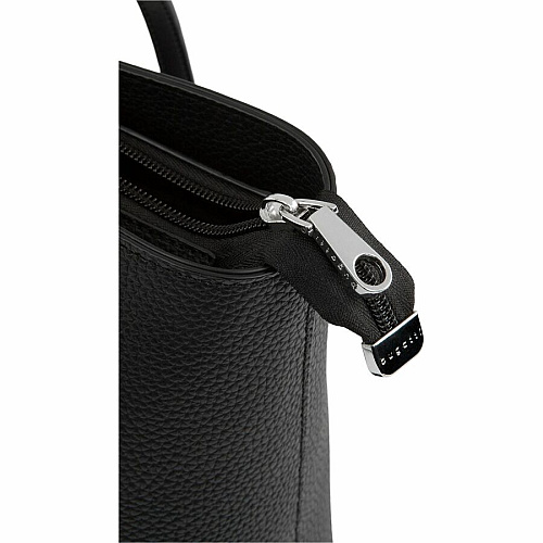 bugatti Pure Carrying Case (Tote) for 14" - Black Damage Resistant, Scratch Resistant, Scuff Resistant - Vegan Leather Body - Felt Interior Material - Shoulder Strap, Handle, Trolley Strap - 13.3" Height x 15" Width x 6.3" Depth - Female - 1 (LBG5054BUBK)