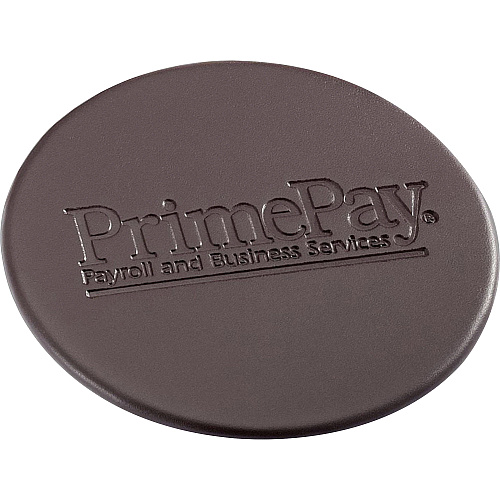 Dacasso Leather Round Coaster Set Round - Chocolate Brown - Top Grain Leather - 1Each - 1 Each (A3435)