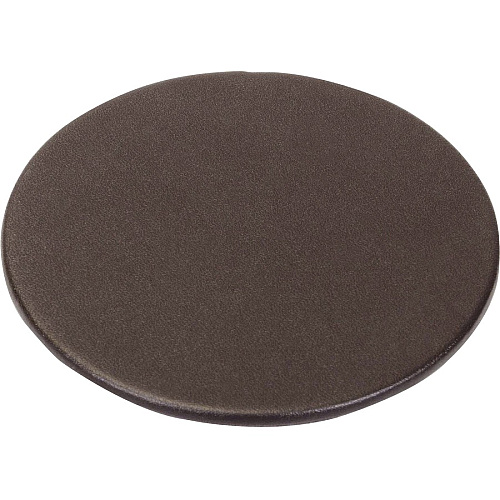 Dacasso Leather Round Coaster Set Round - Chocolate Brown - Top Grain Leather - 1Each - 1 Each (A3435)