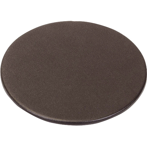 Dacasso Leather Round Coaster Set Round - Chocolate Brown - Top Grain Leather - 1Each - 1 Each (A3435)