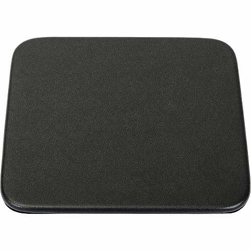 Dacasso Leatherette Square Coaster Set Square - Black - Leatherette - 1Each - 1 Each (A1343)