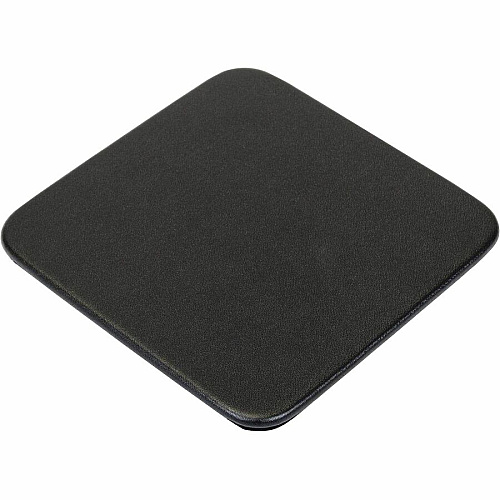 Dacasso Leatherette Square Coaster Set Square - Black - Leatherette - 1Each - 1 Each (A1343)