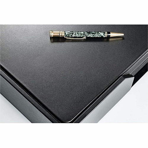Dacasso Leatherette Conference Room Set Rectangular - 17" Width - Leatherette, Velveteen - Black - 1 Each (D1065)