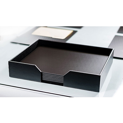 Dacasso Leatherette Conference Room Set Rectangular - 20" Width - Leatherette, Velveteen - Black - 1 Each (D1067)