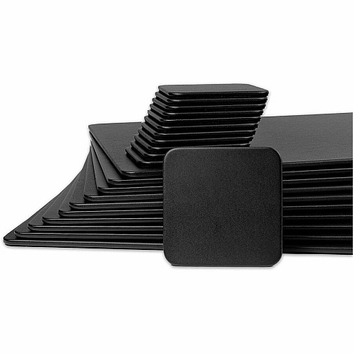 Dacasso Leatherette Conference Room Set Leatherette, Velveteen - Black - 1 Each (D1050)