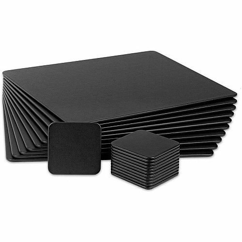 Dacasso Leatherette Conference Room Set Leatherette, Velveteen - Black - 1 Each (D1050)