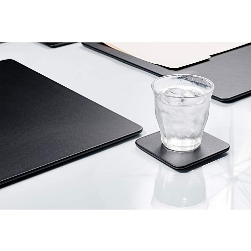 Dacasso Leatherette Conference Room Set Leatherette, Velveteen - Black - 1 Each (D1050)