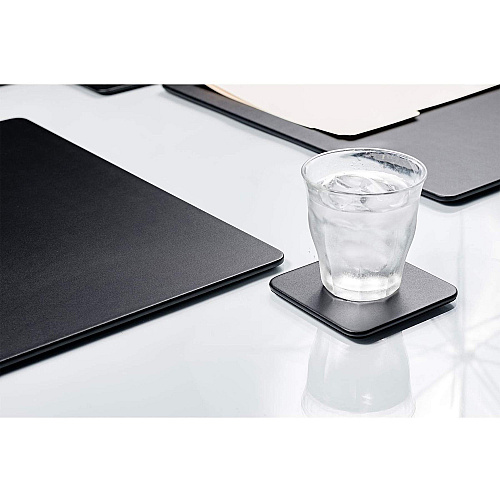 Dacasso Leatherette Conference Room Set Leatherette, Velveteen - Black - 1 Each (D1050)