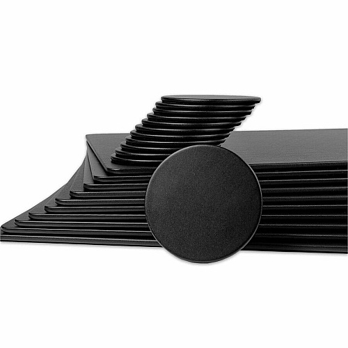Dacasso Leatherette Conference Room Set Rectangular - 17" Width - Leatherette, Velveteen - Black - 1 Each (D1051)