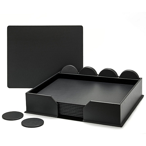 Dacasso Leatherette Conference Room Set Rectangular - 17" Width - Leatherette, Velveteen - Gray - 1 Each (D4251)