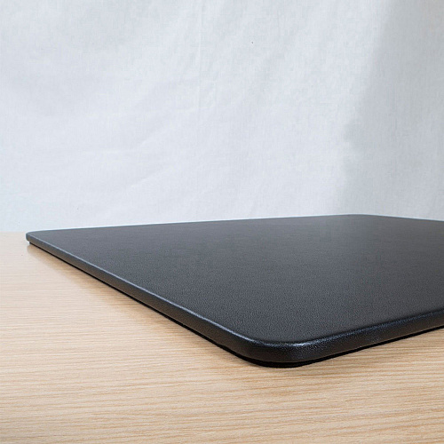 Dacasso Leatherette Conference Table Pad Rectangular - 14" Width - Top Grain Leather - Black - 1 Each (P1036)