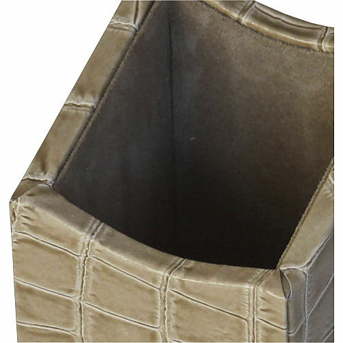 Protacini Breeze Beige Italian Patent Leather Pencil Cup Italian Leather, Suede - Breeze Beige - 1 Each (A6310)