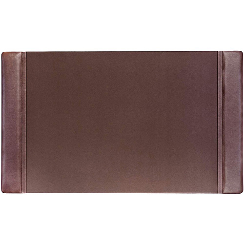 Dacasso Leather Conference Table Pad Rectangular - 34" Width - 12 Sheets - Top Grain Leather, Velveteen - Chocolate Brown - 1 Each (P3450)