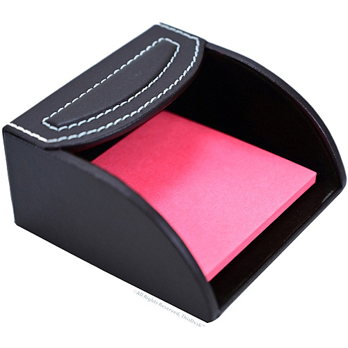Dacasso 5-piece Home/Office Leather Desk Accessory Set Velveteen, PU Leather - Brown - 1 Each (K6402)