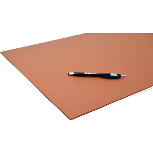 Dacasso 5-piece Home/Office Leather Desk Accessory Set Velveteen, PU Leather - Tan - 1 Each (K6502)
