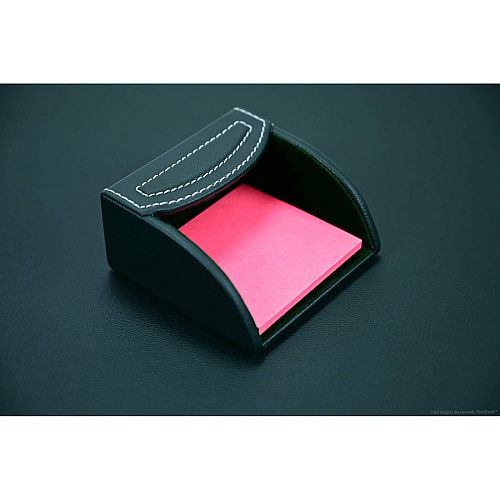 Dacasso 5-piece Home/Office Leather Desk Accessory Set Velveteen, PU Leather - Forest Green - 1 Each (K7802)