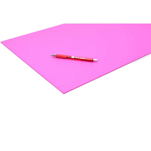Dacasso 5-piece Home/Office Leather Desk Accessory Set Velveteen, PU Leather - Pink - 1 Each (K7902)