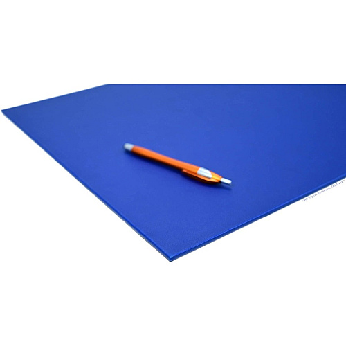 Dacasso 5-piece Home/Office Leather Desk Accessory Set Velveteen, PU Leather - Royal Blue - 1 Each (K7302)