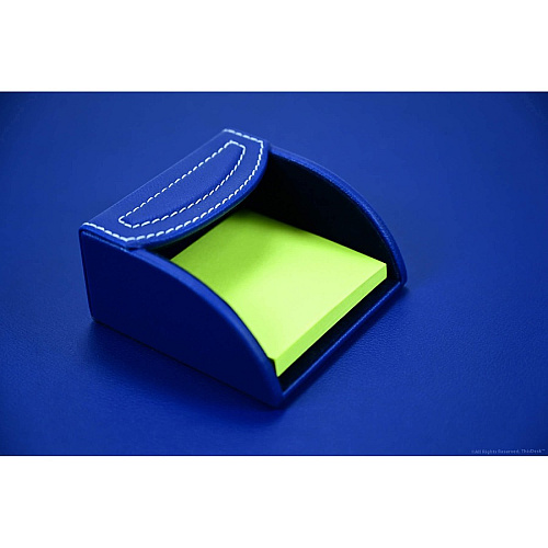 Dacasso 5-piece Home/Office Leather Desk Accessory Set Velveteen, PU Leather - Royal Blue - 1 Each (K7302)