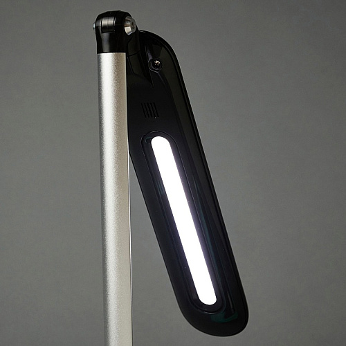 OttLite Wellness Desk Lamp 8 W LED Bulb - Touch-activated, Adjustable Arm, USB Charging, Adjustable Brightness, Adjustable Shade - 450 lm Lumens - Desk Mountable - Black, Black - for Tablet, Phone (F1BY9G59SHPR)