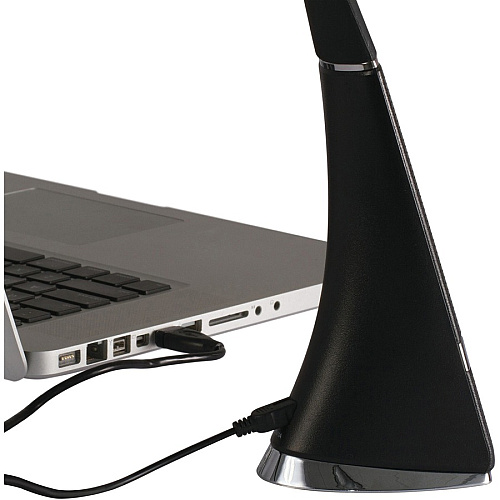 OttLite Wellness Desk Lamp LED Bulb - Rechargeable Battery, USB Charging - Desk Mountable - Black - for Home, Kitchen, Table (CS59G59SHPR)