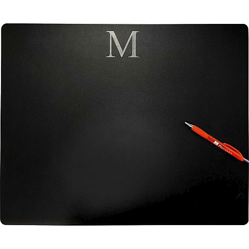 Dacasso Leatherette Lap Desk Pad Black - Leatherette, Felt - 1 Each (P1055)