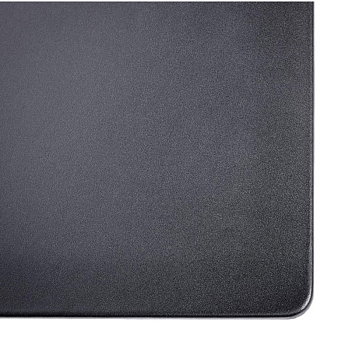 Dacasso Leather Keyboard/Mouse Desk Mat Rectangular - 30" Width - Top Grain Leather, Velveteen - Black - 1 Each (P1042)