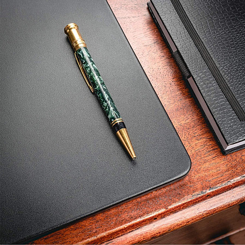 Dacasso Leather Keyboard/Mouse Desk Mat Rectangular - 30" Width - Top Grain Leather, Velveteen - Black - 1 Each (P1042)