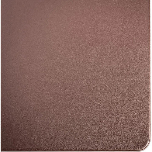 Dacasso Leatherette Desk Mat Rectangular - 24" Width - Leatherette, Velveteen - Chocolate Brown - 1 Each (P3427)