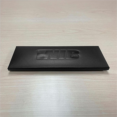 Dacasso Leatherette Enhanced Conference Room Organizer Desktop - Black - Leatherette, Velveteen - 1 Each (A1390)