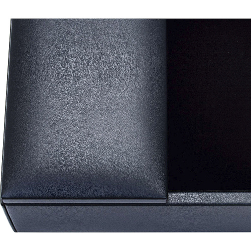 Dacasso Leatherette Enhanced Conference Room Organizer Desktop - Navy Blue - Leatherette, Velveteen - 1 Each (A4690)