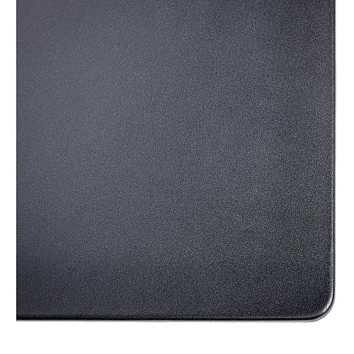 Dacasso Leather Conference Pad Rectangular - 22" Width - Top Grain Leather, Velveteen - Black - 1 Each (P1056)