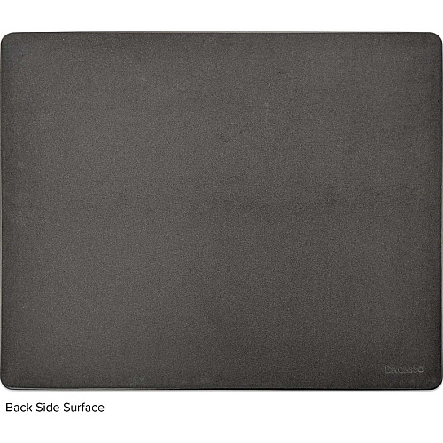 Dacasso Glass Tabletop Leather Conference Pad Rectangular - 17" Width - Leatherette, Foam, Rubber - Black - 1 Each (P1045)