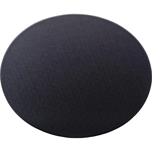 Dacasso Leatherette Oval Conference Pad Oval - 17" Width - Leatherette, Velveteen - Black - 1 Each (P1314)