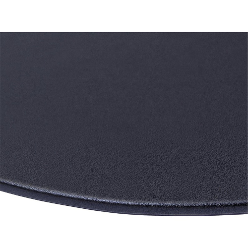 Dacasso Leatherette Oval Conference Pad Oval - 17" Width - Leatherette, Velveteen - Black - 1 Each (P1314)