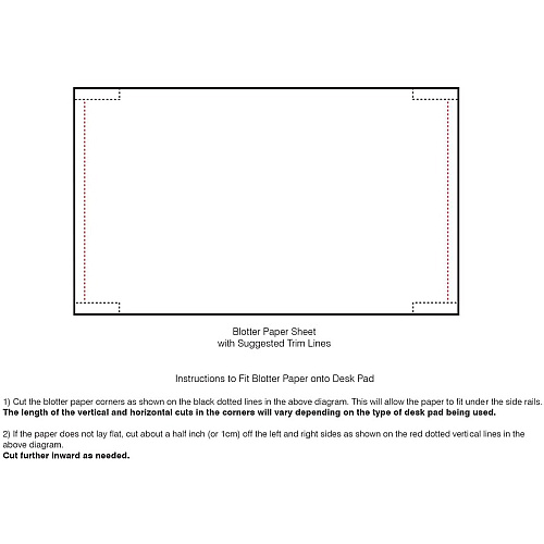 Dacasso Blotter Paper Pack 5 Sheets - 100 lb Basis Weight - 34" Width x 20" Depth - 5 / Pack (S1602)