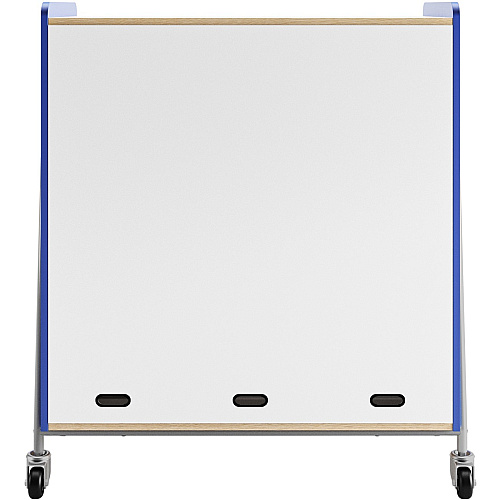 Safco Whiffle Typical Triple Rolling Storage Cart 330 lb Load Capacity - 4 Casters - 3" Caster Size - Laminate, Particleboard, Polyvinyl Chloride (PVC), Metal, Thermofused Laminate (TFL) - 43.25" Width x 19.75" Depth x 48" Height - Steel Frame - (3930SBU)