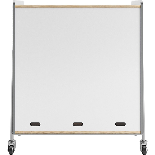 Safco Whiffle Typical Triple Rolling Storage Cart 12 Shelf - 540 lb Load Capacity - 4 Casters - 3" Caster Size - Laminate, Particleboard, Polyvinyl Chloride (PVC), Metal, Thermofused Laminate (TFL) - 43.25" Width x 19.75" Depth x 48" Height - St (3931GRY)