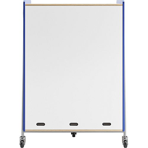 Safco Whiffle Typical Triple Rolling Storage Cart 396 lb Load Capacity - 5 Casters - 3" Caster Size - Laminate, Particleboard, Polyvinyl Chloride (PVC), Metal, Thermofused Laminate (TFL) - 43.25" Width x 19.75" Depth x 60" Height - Steel Frame - (3932SBU)