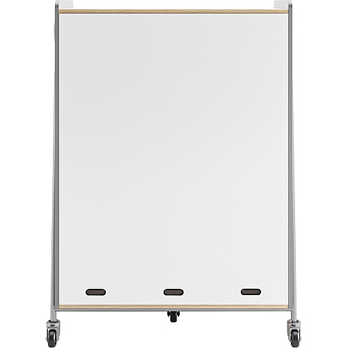 Safco Whiffle Typical Triple Rolling Storage Cart 396 lb Load Capacity - 5 Casters - 3" Caster Size - Laminate, Particleboard, Polyvinyl Chloride (PVC), Metal, Thermofused Laminate (TFL) - 43.25" Width x 19.75" Depth x 60" Height - Steel Frame - (3932GRY)