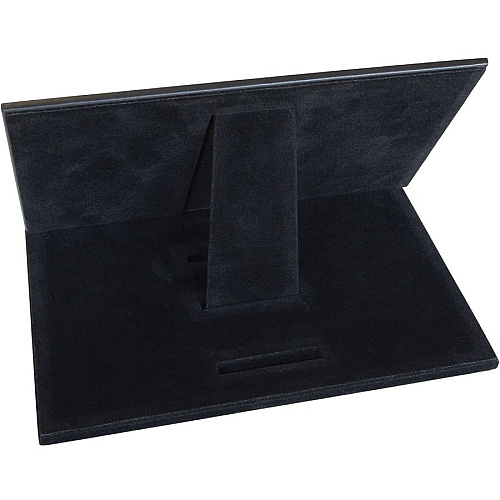 Dacasso Classic Leather Tablet Stand Velveteen, Top Grain Leather, Felt, Leather - Black - 1 Each (A1050)