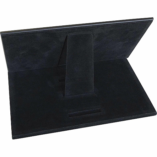Dacasso Classic Leather Tablet Stand Velveteen, Top Grain Leather, Felt, Leather - Black - 1 Each (A1050)